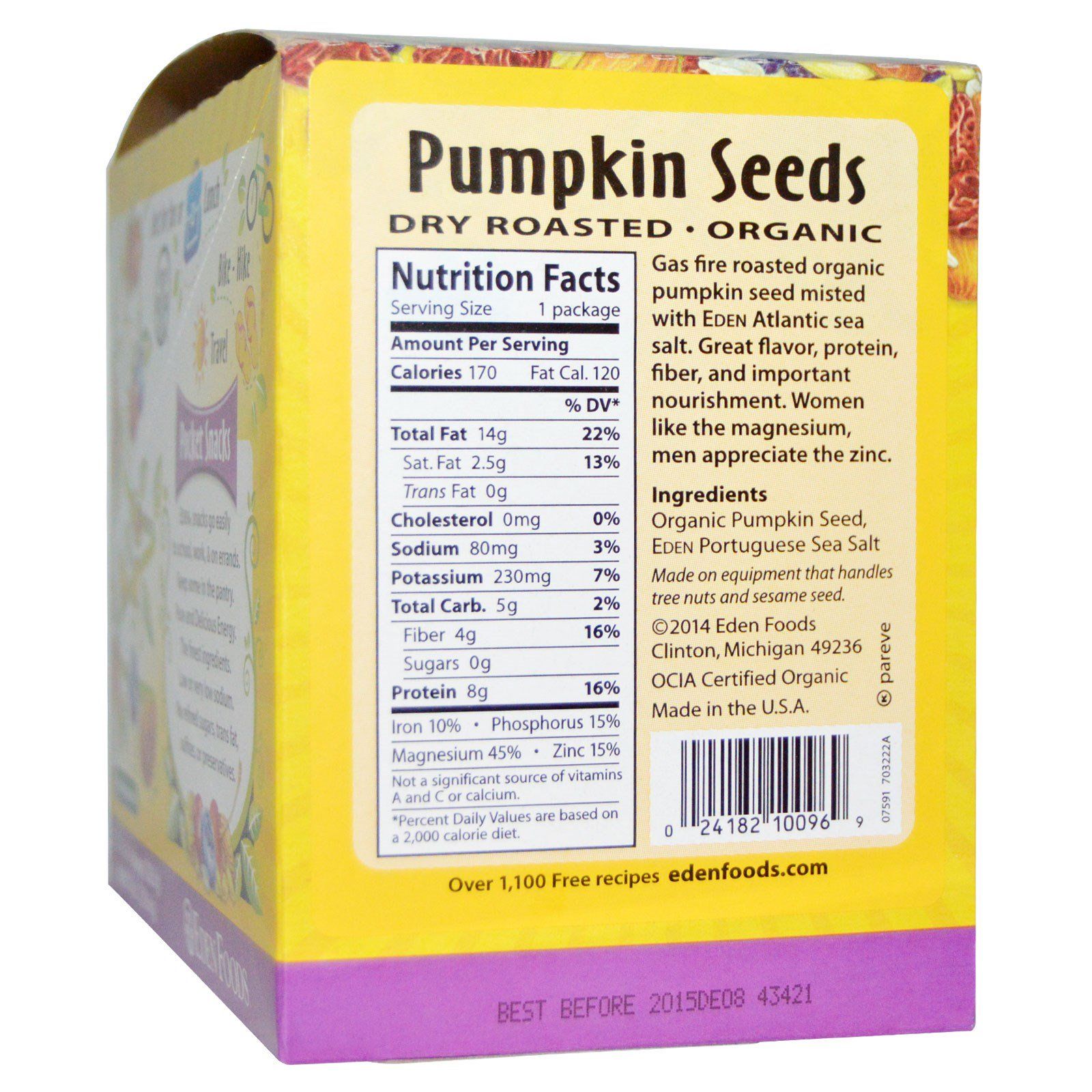 Pumpkin Seeds Nutrition facts.