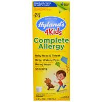 Hyland's Naturals, Complete Allergy 4 Kids, 4 жидких унций (118 мл)