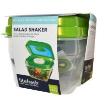 Fit & Fresh, Шейкер для салата с отдельным контейнером для льда и дозатором для соуса, из 5 частей