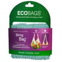 ECOBAGS, Коллекция Market, сетчатая сумка, с ручками 10 дюймов, голубой цвет, 1 сумка