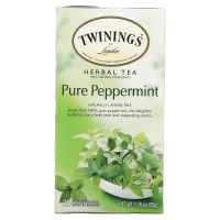 Twinings, Травяной чай из перечной мяты, Без кофеина, 25 чайных пакетиков, 1,76 унции (50 г)