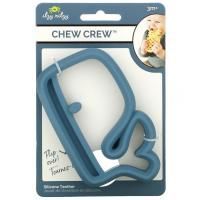 Itzy Ritzy, Chew Crew, силиконовый прорезыватель, для детей от 3 месяцев, для кита, 1 прорезыватель