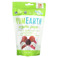 YumEarth, продукт органического происхождения, кисло-сладкие леденцы, ассорти ароматов, 14 порций, 85 г (3 унции)