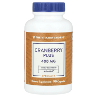 The Vitamin Shoppe, Cranberry Plus, 400 мг, 90 капсул