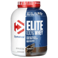 Dymatize Nutrition, Elite 100% сывороточный белок, насыщенный шоколад, 5 ф. (2,3 кг)