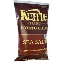 Kettle Foods, Картофельные чипсы, морская соль, 5 унций (142 г)