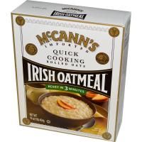 McCann's Irish Oatmeal, Быстрое приготовление, прокатанные овсяные хлопья, 16 унций (454 г)