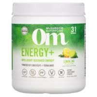 Om Mushrooms, Energy+, Powered by Cordyceps + Yerba Mate Powder, Lemon Lime, 2,000 mg, 7.05 oz (200 g)
