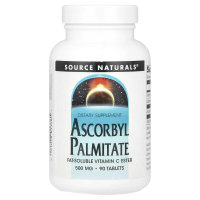 Source Naturals, Аскорбилпальмитат, 500 мг, 90 таблеток