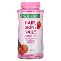 Nature's Bounty, Optimal Solutions, Hair, Skin, & Nails, Strawberry Flavored , 140 Gummies