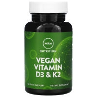 MRM, Витамины D3 и K2 для веганов, 60 растительных капсул