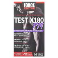 Force Factor, Test X180 PM, ночной бустер тестостерона, 120 таблеток