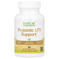 Super Nutrition, пробиотическая добавка для поддержки при ИМП, 60 растительных капсул