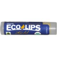 Eco Lips Inc., Органический, Золотой бальзам для губ, не ароматизированный, 0.15 унций (4.25 г)