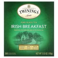 Twinings of London, Чистый черный чай Ирландский завтрак 50 шт