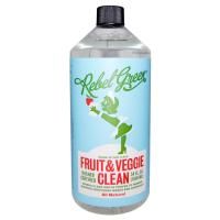 Rebel Green, Натуральное средство для очищения фруктов и овощей, 34 жидких унций (1005 мл)