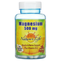 Nature's Life, Магний, 500 мг, 100 капсул