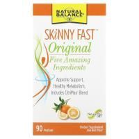 Natural Balance, Skinny Fast, оригинал, Быстрое похудение, 90 вегетарианских капсул