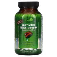 Irwin Naturals, Daily-Multi Testosterone UP - Booster для мужчин 60 софтгелей