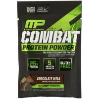 MusclePharm, Combat Protein Powder, Шоколадное молоко, 1,23 унц. (34,9 г) пробная расфасовка