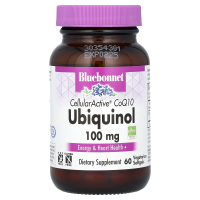 Bluebonnet Nutrition, Убихинол, Cellular Active коэнзим Q10, 50 мg, 60 вегетарианских капсул