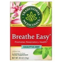 Traditional Medicinals, Органический сезонный чай Breathe Easy - Эвкалиптовая мята 16 шт.
