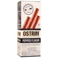 Protos Foods, Ostrim - 100% Говядина на травяном корме и страусиная палочка Вкус перца 10 упаковок