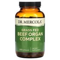 Dr. Mercola, Комплекс из говяжьих органов на травяном корме 180 капсул