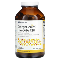 Metagenics, OmegaGenics®, EPA-DHA 720, Natural Lemon Lime, 240 Softgels