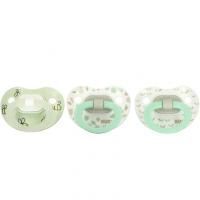 NUK, Orthodontic Pacifier Value Pack,, 0-6 Months, Green, 3 Pack