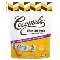 Cocomels, Органическая карамель с кокосовым молоком, ваниль, 3,5 унц. (100 г)