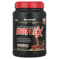 ALLMAX Nutrition, Isoflex, 100%-yный сверхчистый изолят сывороточного белка (ИСБ с фильтрацией частиц заряженными ионами), шоколад, 907 г (2 фунта)