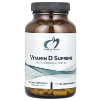 Designs For Health, Vitamin D Supreme с витаминами K1 и K2, 180 вегетарианских капсул