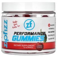 Zipfizz, Performance Gummies, жевательные таблетки для детей от 4 лет, со вкусом вишни, 72 жевательные таблетки