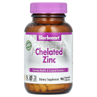 Bluebonnet Nutrition, Хелатированный цинк, 90 капсул в растительной оболочке