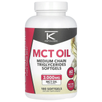 KetoLogic, масло MCT, 3000 мг, 180 капсул (1000 мг в 1 капсуле)