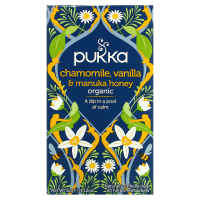 Pukka Herbs, Chamomile, Vanilla & Manuka Honey Tea, 20 Herbal Tea Sachets, 0.05 oz (1.6 g)