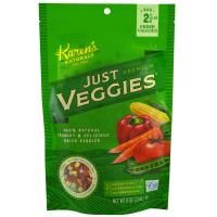 Karen's Naturals, Овощи сушеные высшего сорта, Just Veggies (натуральные овощи), 224 г (8 oz)