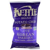 Kettle Foods, Картофельные чипсы, корейское барбекю, 5 унций (142 г)