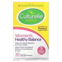 Culturelle, Probiotics, Women's Healthy Balance, 30 Once Daily Vegetarian Capsules