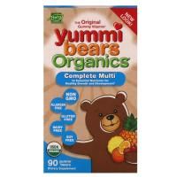 Hero Nutritional Products, Yummi Bears Organics, полноценные мультивитамины, со вкусом органических фруктов, 90 жевательных медвежат