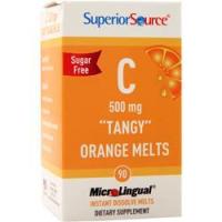 Superior Source, C (500 мг) - Острый апельсин, для рассасывания, без сахара 90 таблеток