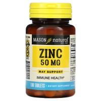 Mason Natural, Цинк, 50 мг, 100 таблеток