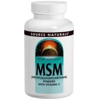 Source Naturals, МСМ (метилсульфонилметан) в порошке, с витамином C, 8 унций (227 г)