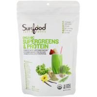 Sunfood, Organic Supergreens & Protein, 8 oz (227 g)