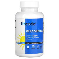 fitcode, Витамин D3, 5000 МЕ, 120 мягких таблеток