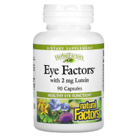 Natural Factors, Препарат Eye Factors с 2 мг лютеина, 90 капсул
