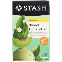 Stash Tea, зеленый чай, сладкая белая дыня, 18 чайных пакетиков, 1,1 унц. (34 г)