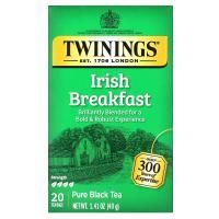 Twinings, Классический чай, Irish Breakfast, 20 чайных пакетиков, 1,41 унций (40 г)
