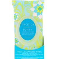 Pacifica, Purify Facial Cleansing Wipes, All Skin Types, 30 Pre-Moistened Natural Towelettes